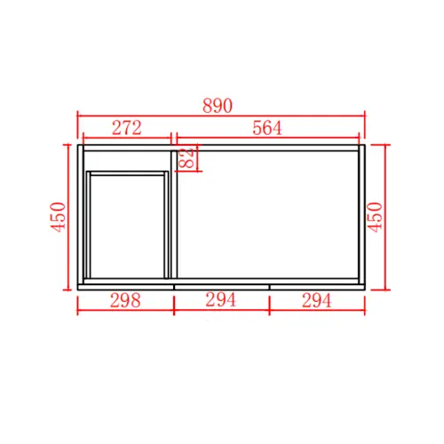 ACACIA SHAKER PVC Wall Hung Vanity 900 (Matte White) Poseidon
