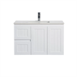ACACIA SHAKER PVC Wall Hung Vanity 900 (Matte White) Poseidon