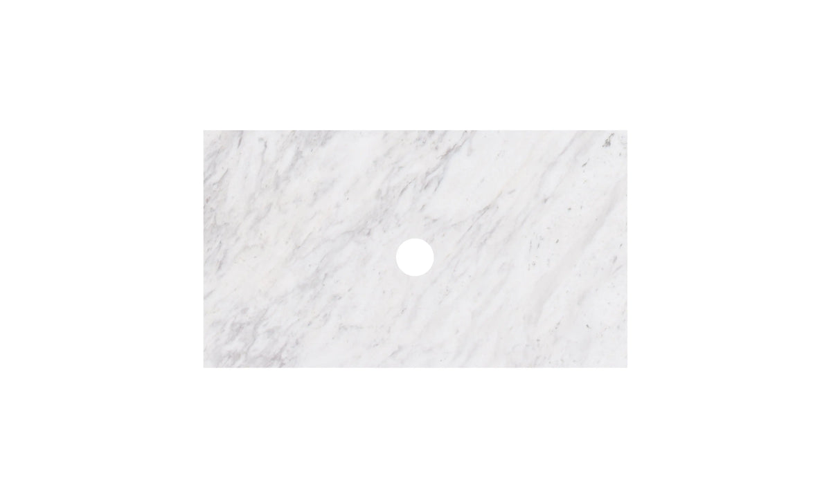 Carrara White Marble Stone Top- Silica Free Quartz Stone Poseidonbk