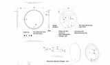 Luna Round Touchless 600 X 600 Frameless LED Mirror - Three Light Temperatures Poseidonbk