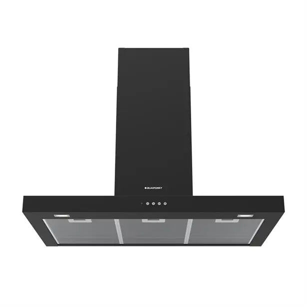 BLAUPUNKT 90CM WALL MOUNTED CANOPY RANGEHOOD AND FLUE (BLACK STAINLESS STEEL) Blaupunkt