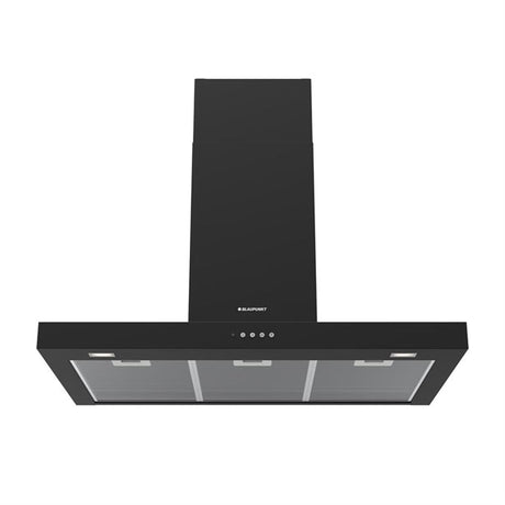 BLAUPUNKT 90CM WALL MOUNTED CANOPY RANGEHOOD AND FLUE (BLACK STAINLESS STEEL) Blaupunkt