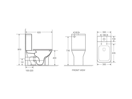 Aria Back-to-Wall Toilet Suite mercioaustralia