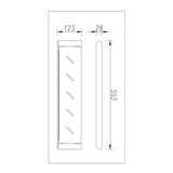 Bellino Brushed Nickel Shower Shelf Aquaperla