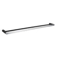 Bellino Chrome & Matte Black 800mm Double Towel Rail Aquaperla
