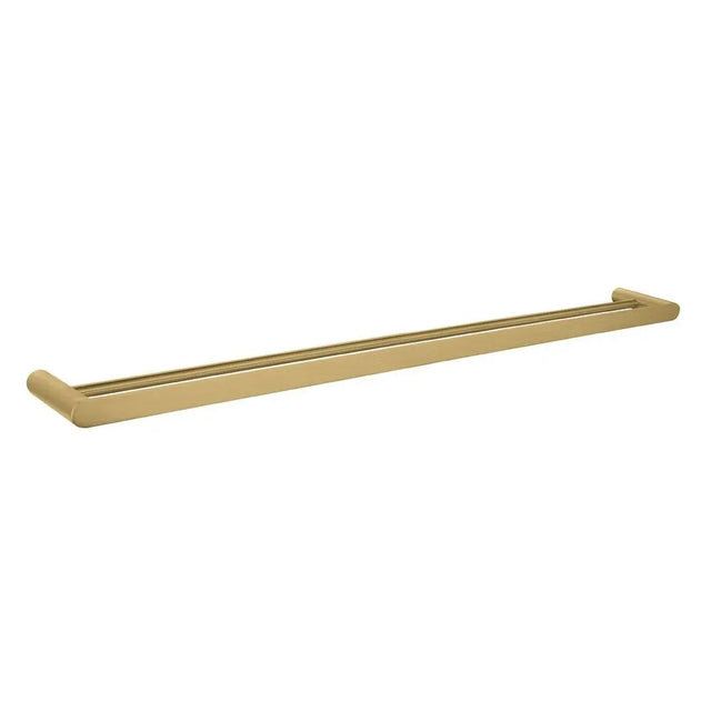 Bellino Brushed Yellow Gold 800mm Double Towel Rail Aquaperla