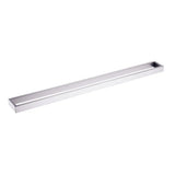 Cavallo Brushed Nickel Square Single Towel Rail 800mm Aquaperla