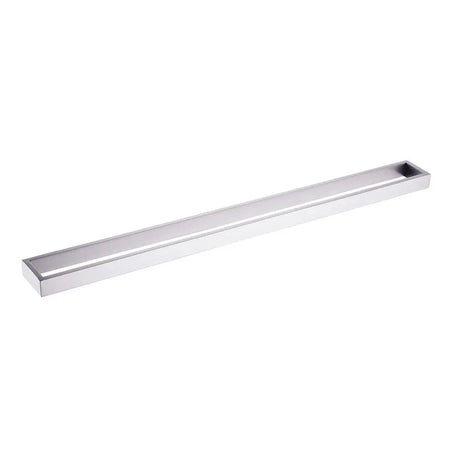 Cavallo Brushed Nickel Square Single Towel Rail 800mm Aquaperla