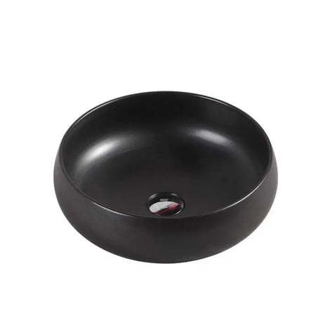 Asti 87 Counter-top Round Basin - Matt Black mercioaustralia