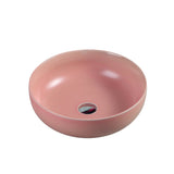 Asti 90 Counter-top Round Basin - Matt Pink mercioaustralia