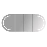Athena 1500mm LED Oval Shaving Cabinet mercioaustralia