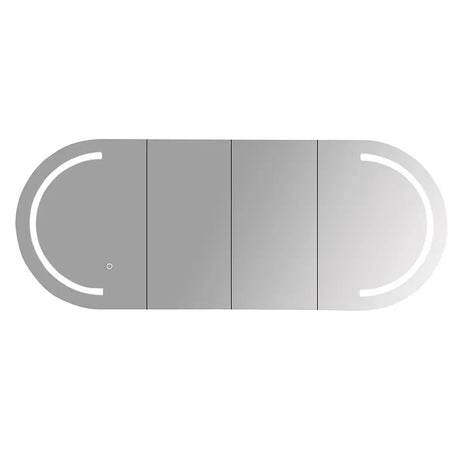 Athena 1500mm LED Oval Shaving Cabinet mercioaustralia
