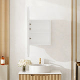 Athena 450 x 900mm LED Oval Shaving Cabinet mercioaustralia