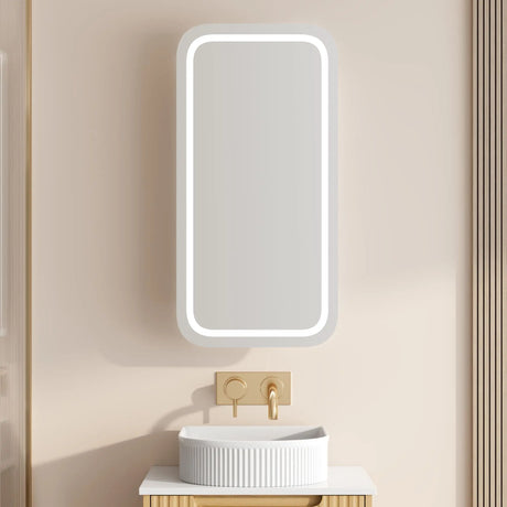 Athena 450 x 900mm LED Rectangular Shaving Cabinet mercioaustralia