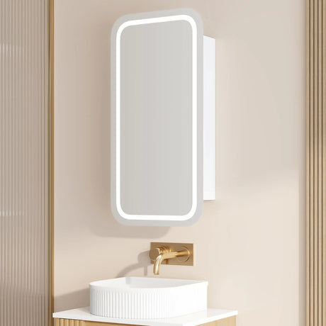Athena 450 x 900mm LED Rectangular Shaving Cabinet mercioaustralia