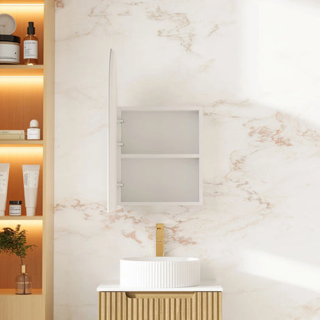 Athena 500 x 900mm LED Arch Shaving Cabinet mercioaustralia