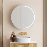 Athena 750mm LED Round Shaving Cabinet mercioaustralia