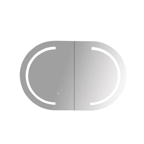 Athena 900mm LED Oval shaving Cabinet mercioaustralia