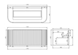 POS AVALON Wall Hung Vanity Matte White (All Sizes) Poseidon