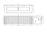 POS AVALON Wall Hung Vanity Matte Black (All Sizes) Poseidon