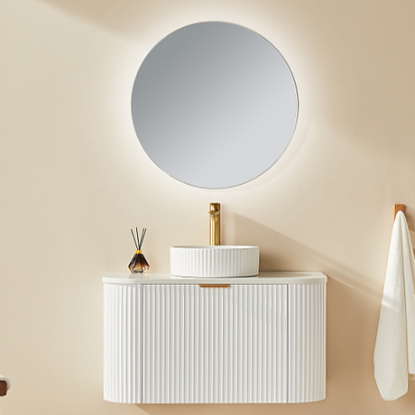 POS AVALON Wall Hung Vanity Matte White (All Sizes) Poseidon