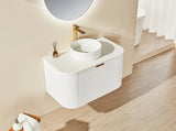 POS AVALON Wall Hung Vanity Matte White (All Sizes) Poseidon