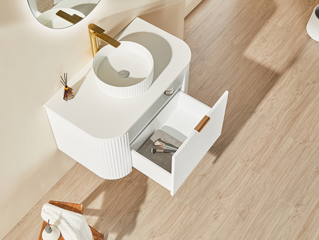 POS AVALON Wall Hung Vanity Matte White (All Sizes) Poseidon