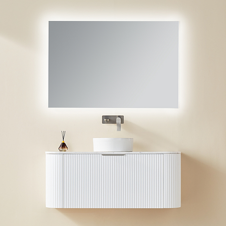 POS AVALON Wall Hung Vanity Matte White (All Sizes) Poseidon