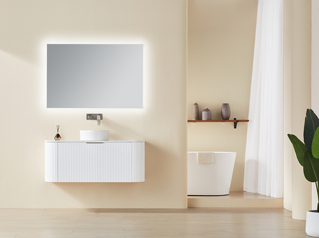 POS AVALON Wall Hung Vanity Matte White (All Sizes) Poseidon