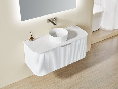 POS AVALON Wall Hung Vanity Matte White (All Sizes) Poseidon