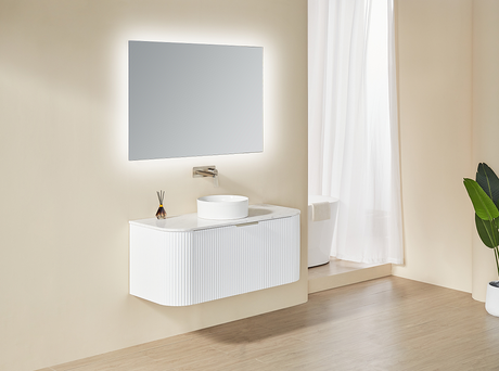 POS AVALON Wall Hung Vanity Matte White (All Sizes) Poseidon