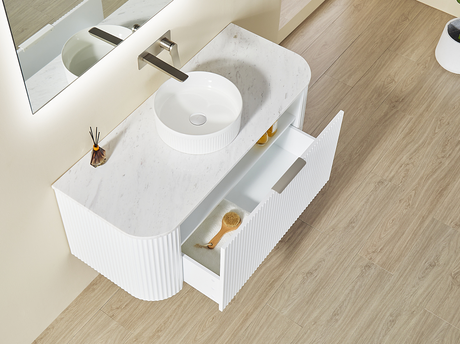 POS AVALON Wall Hung Vanity Matte White (All Sizes) Poseidon