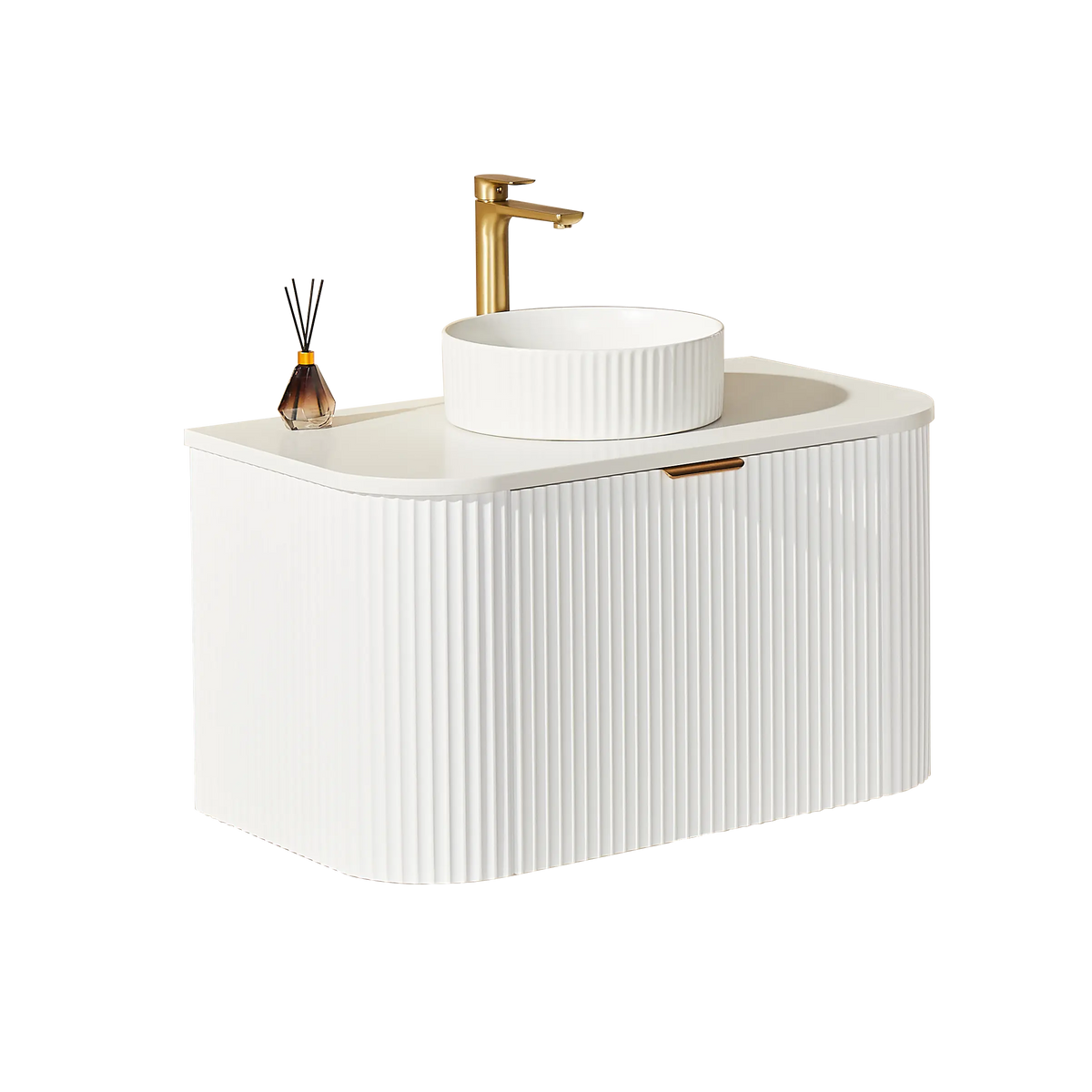 POS AVALON Wall Hung Vanity Matte White (All Sizes) Poseidon
