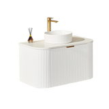 POS AVALON Wall Hung Vanity Matte White (All Sizes) Poseidon