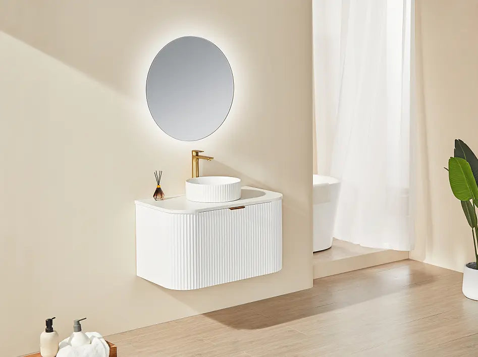 POS AVALON Wall Hung Vanity Matte White (All Sizes) Poseidon