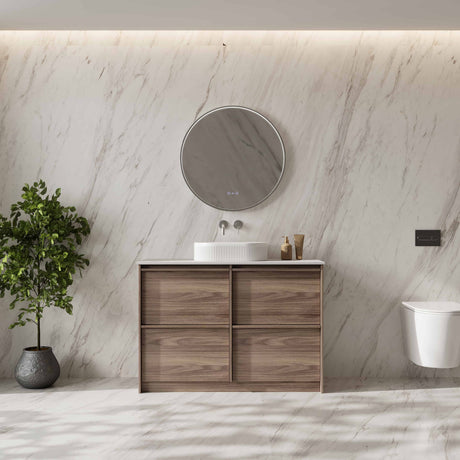 Bella 1200mm Freestanding Cabinet - Notaio Walnut mercioaustralia