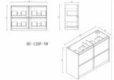 Bella 1200mm Freestanding Cabinet - Notaio Walnut mercioaustralia