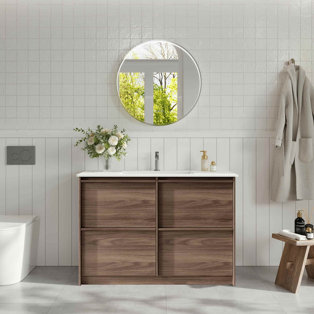 Bella 1200mm Freestanding Cabinet - Notaio Walnut mercioaustralia