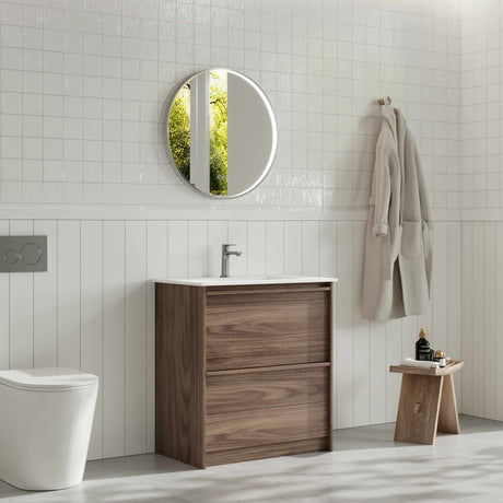 Bella 750mm Freestanding Cabinet - Notaio Walnut mercioaustralia