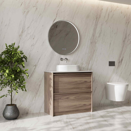 Bella 900mm Freestanding Cabinet - Notaio Walnut mercioaustralia