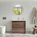 Bella 900mm Freestanding Cabinet - Notaio Walnut mercioaustralia