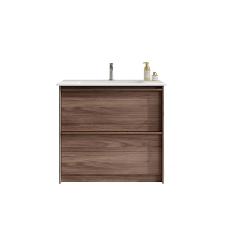 Bella 900mm Freestanding Cabinet - Notaio Walnut mercioaustralia