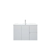 BIANCA 900mm MDF Wall-Hung Vanity (LHD) mercioaustralia