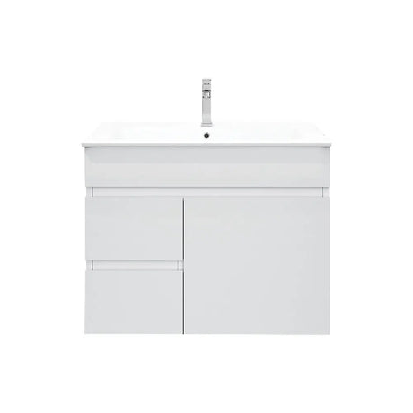 BIANCA 750mm PVC Wall-Hung Vanity (LHD) mercioaustralia