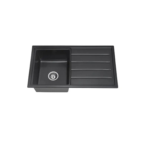 BKGS8649 – ARCKO GRANITE SINGLE BOWL WITH DRAINER GRANITE SINK WITH NO TAP HOLE BAD UND KUCHE