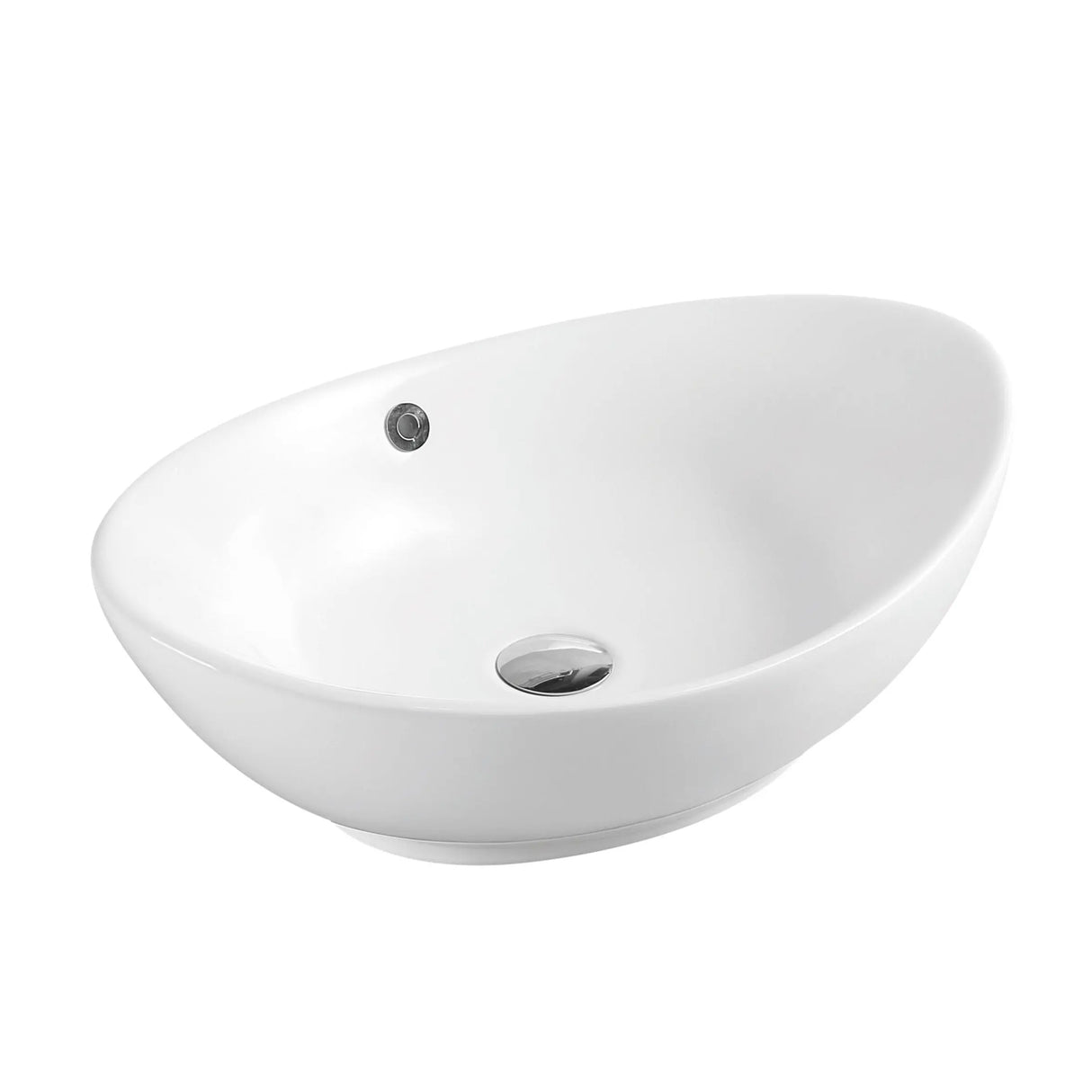 Boat 59 Counter-top Oval Basin - Gloss White mercioaustralia