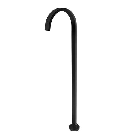 Cavallo Square Matte Black Stainless Steel Freestanding Bath Spout Aquaperla