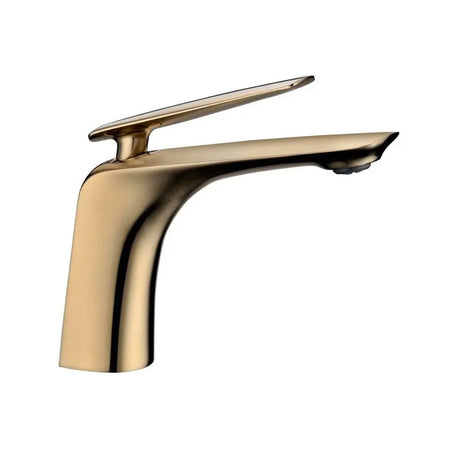Bellino Brushed Yellow Gold Basin Mixer Tap Aquaperla