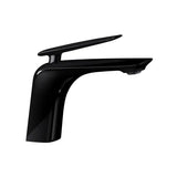 Bellino High Gloss Black Basin Mixer Tap Aquaperla