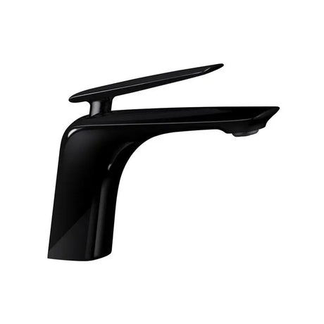 Bellino High Gloss Black Basin Mixer Tap Aquaperla